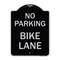 Signmission No Parking Bike Lane Heavy-Gauge Aluminum Architectural Sign, 24" x 18", BS-1824-23629 A-DES-BS-1824-23629 - alternate 1